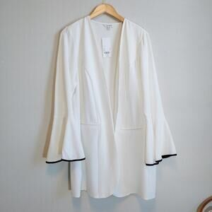 Evans Open Front Long-Line Jacket Sz 16